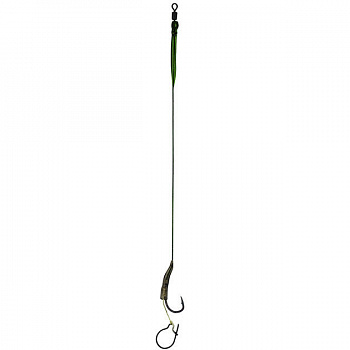 Крючки с поводками Mikado Carp Fine Line P04 "MAGGOT RIG" № 6 / 15 lbs / 23 см.  ( 2 шт.)
