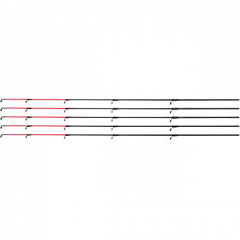 Хлыстики для фидера Mikado 52 см. 3.0 мм. (red), упак
